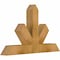 Ekena Millwork Saratoga Rough Sawn Timber Gable Bracket, Western Red Cedar, 36"W x 23"H x 4"D x 4"F, 15/12 Pitch GBW036X23X0404SAR00RWR - alternate 3